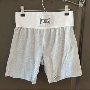 Everlast Gray and White Athletic Shorts Relaxed Fit